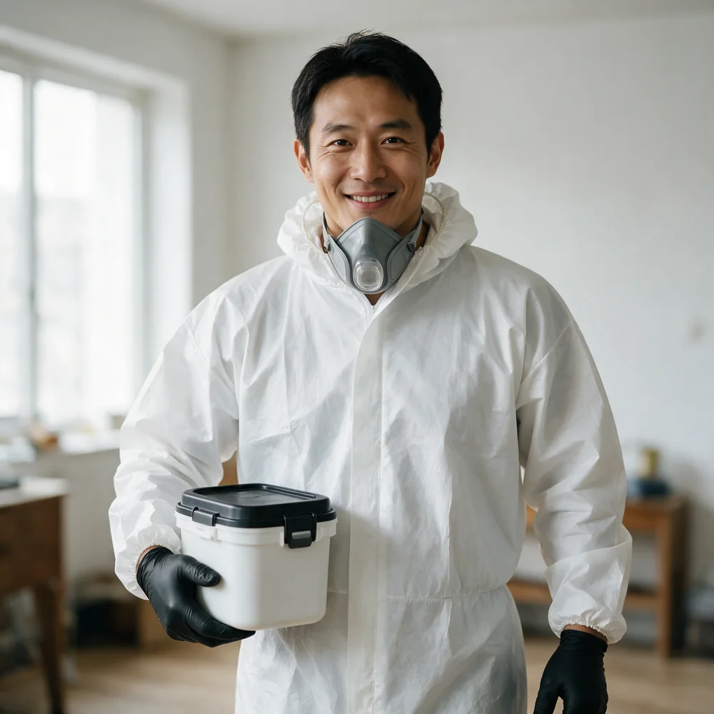 Biohazard Specialist at work