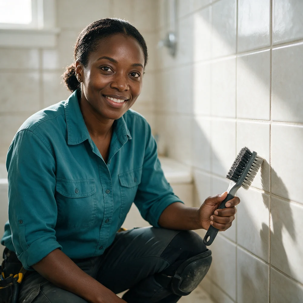 Grout & Tile Cleaning Pro at work