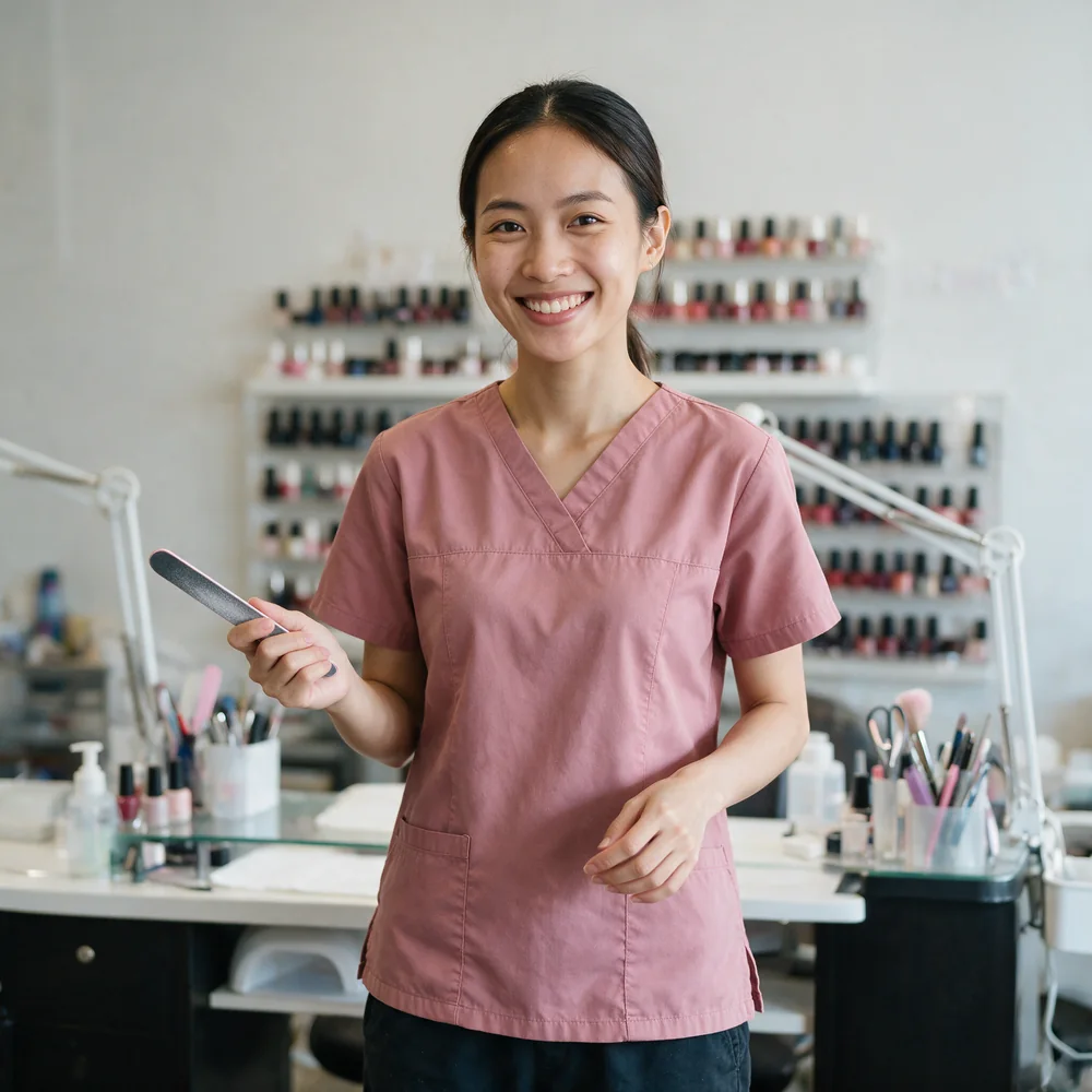 Nail Tech at work