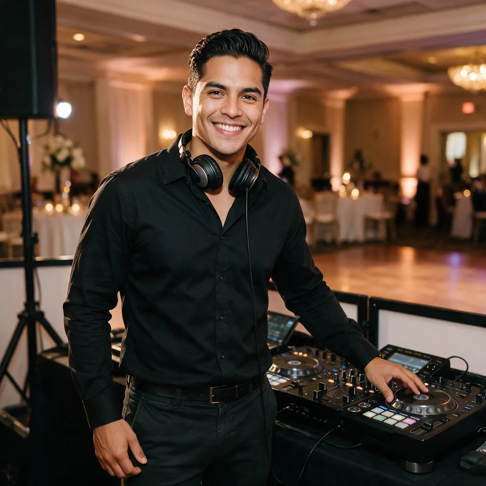 Wedding DJ at work