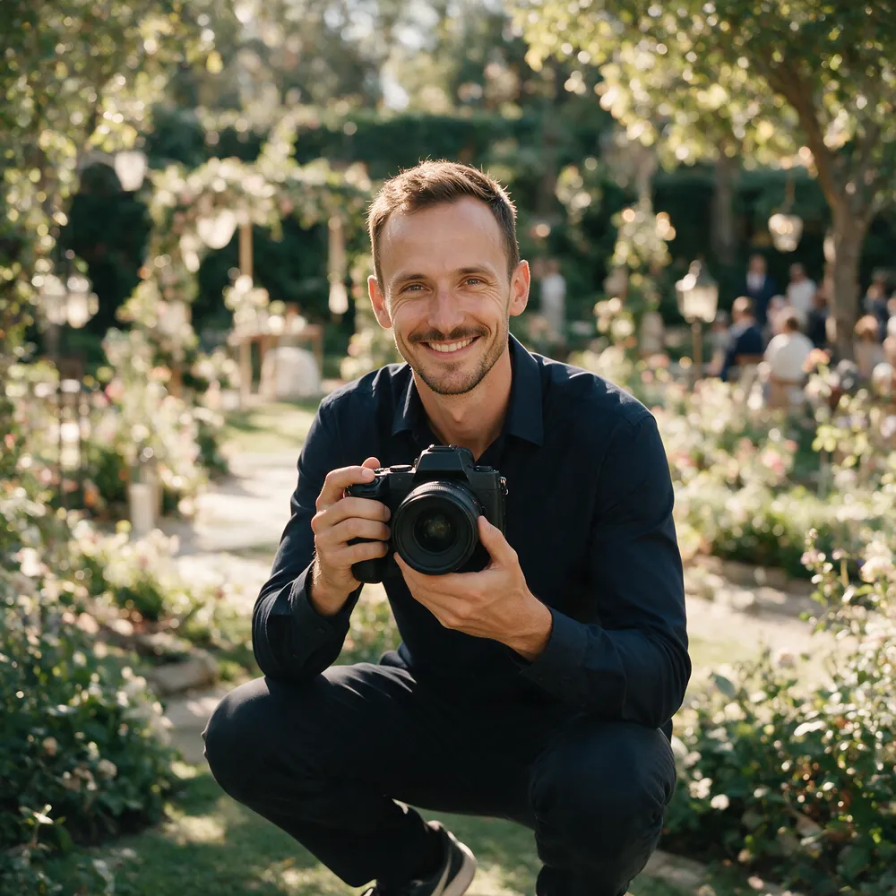 Wedding Photographer at work